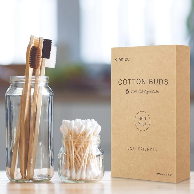 Bamboo Cotton Swabs With Wooden Sticks - Image 7