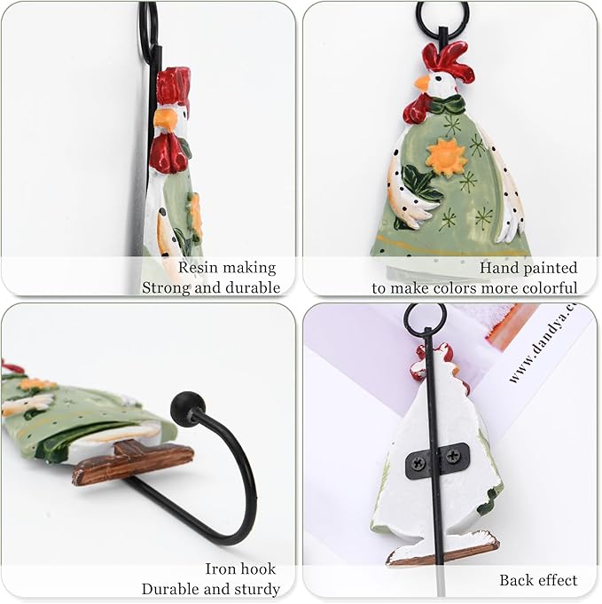 GDYOOSHOW Sunflower Resin Iron Hooks Chrysanthemum Flower Hooks - Image 6