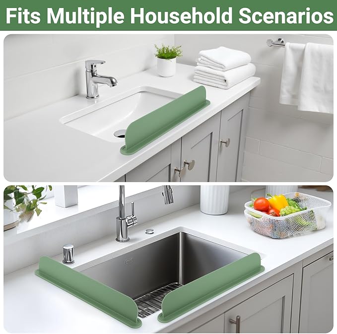 19.29 inch Silicone Sink Splash Guard, Splash Guard - Image 7
