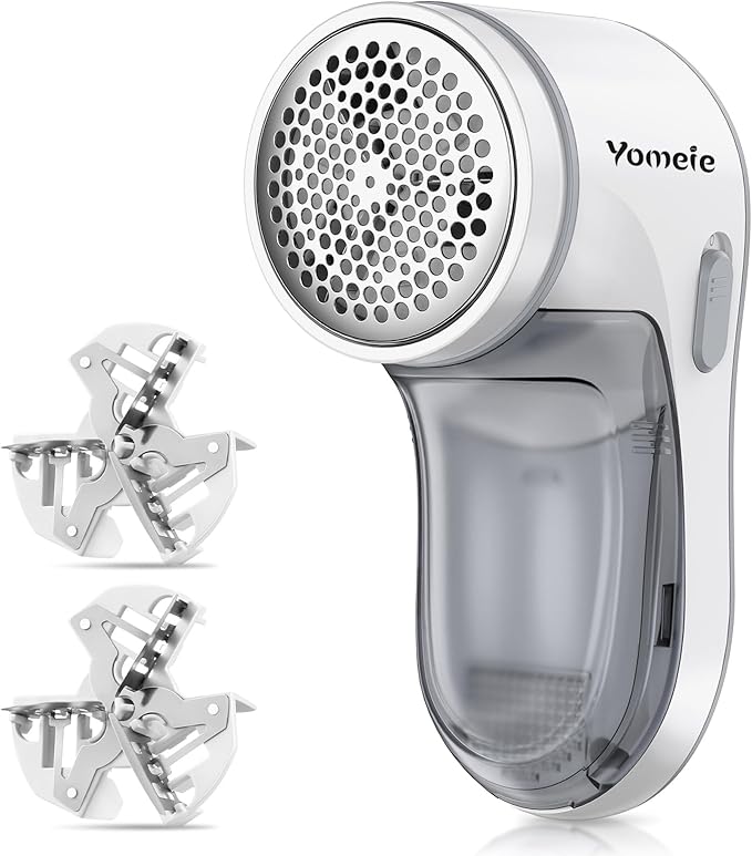 Rechargeable Fabric Shaver, Lint Remover, Electric Lint Shaver by Yomeie