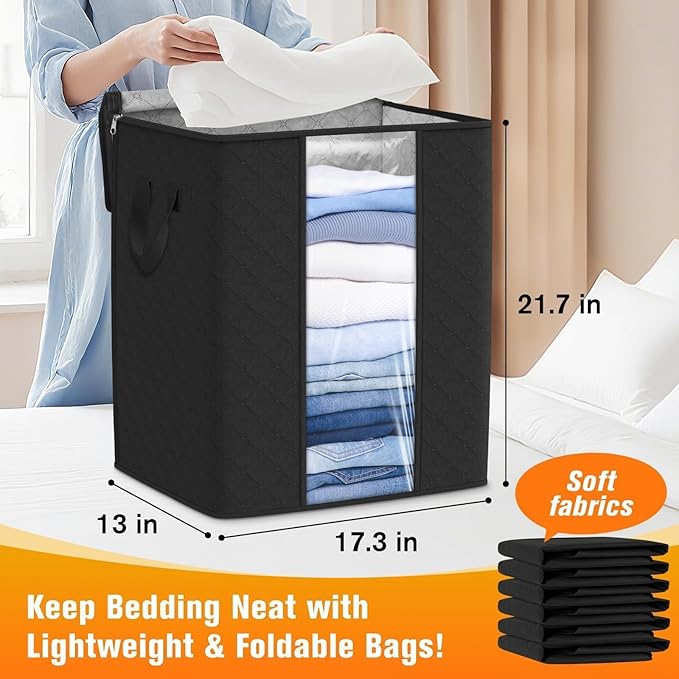 Clothes Storage Bags, 80L Large Capacity Containers - Image 2