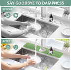 24 Inch Silicone Faucet Mat for Kitchen Sink Splash Guard Folding Faucet Mat - Image 4