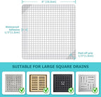 25 Pack Disposable Shower Drain Hair Catcher Mesh Stickers - Image 2