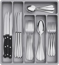Lifewit Silverware Drawer Organizer Tray, Plastic Cutlery Storage by Lifewit