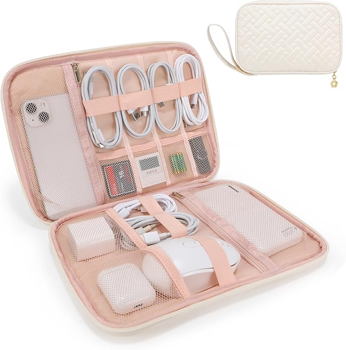 Electronics Organizer Travel Case, Charger Bag Cord Organizer Travel, Compact by ZFZGFRCS