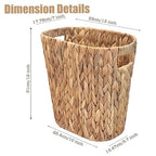 PINXIURY Bathroom Wicker Trash Can Handwoven Wicker Waste Basket - Image 2