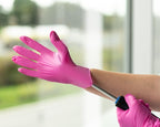 FRAMAR Pink Gloves Disposable Latex Free – Pink Nitrile Gloves Small, - Image 7