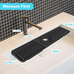 Folding faucet mat for kitchen sink-sink splash guard behind faucet-silicone - Image 3