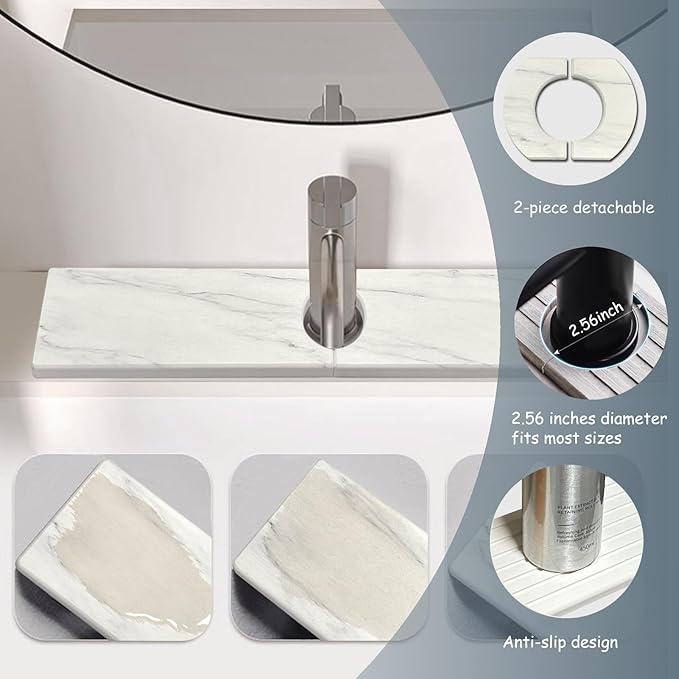 Stargaz Faucet Mat For Kitchen Sink，Sink stone quick dry around faucet - Image 7