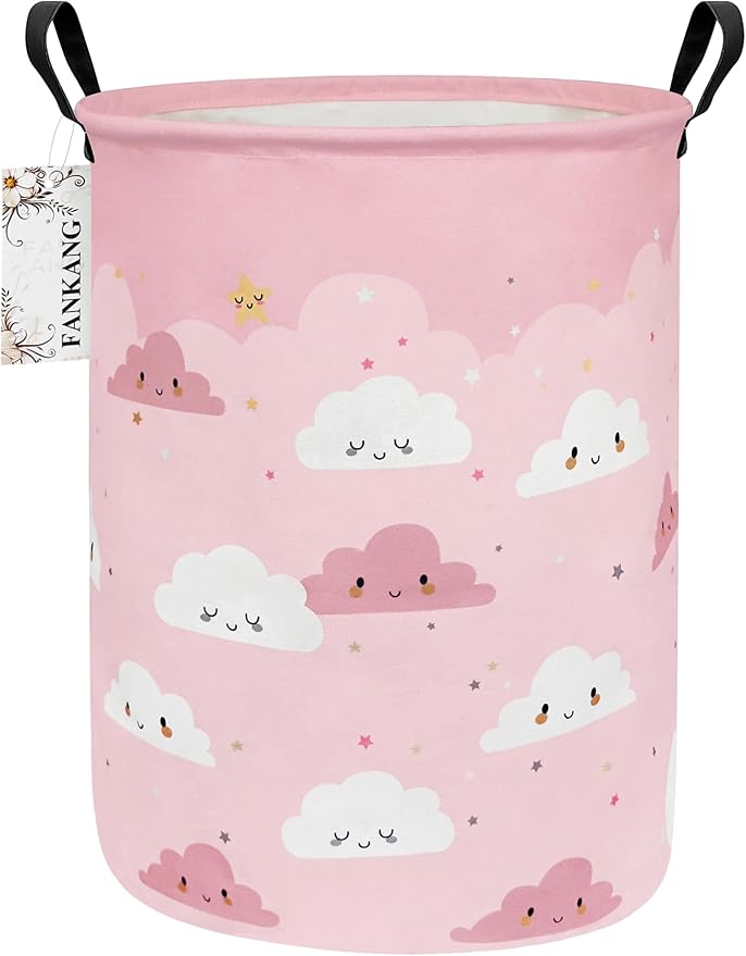 FANKANG Storage Basket, Nursery Hamper Canvas Laundry Basket Foldable by FANKANGStorageBasket