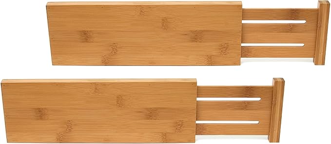 Lipper International 8895 Bamboo Wood Custom Fit Adjustable Dresser Drawer by LipperInternational