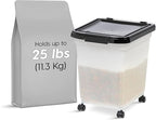 IRIS USA 25 Lbs / 32.5 Qt WeatherPro Airtight Pet Food Storage Container - Image 2