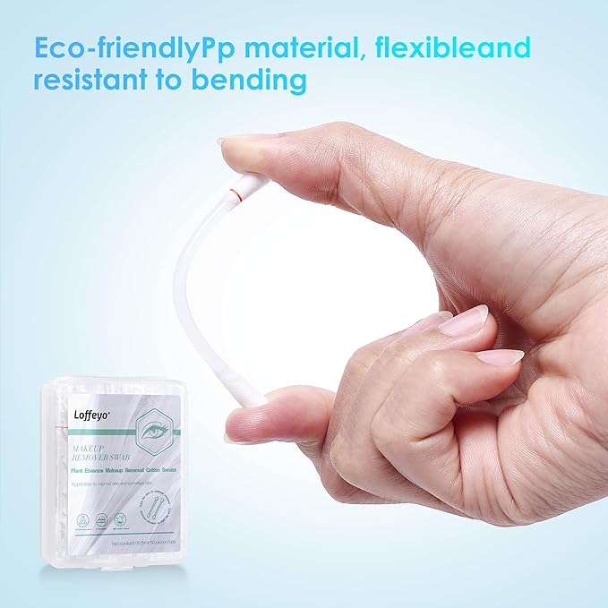 50 Count Makeup Remover Cotton Swabs, Eye & Lip Sticks remover - Image 7