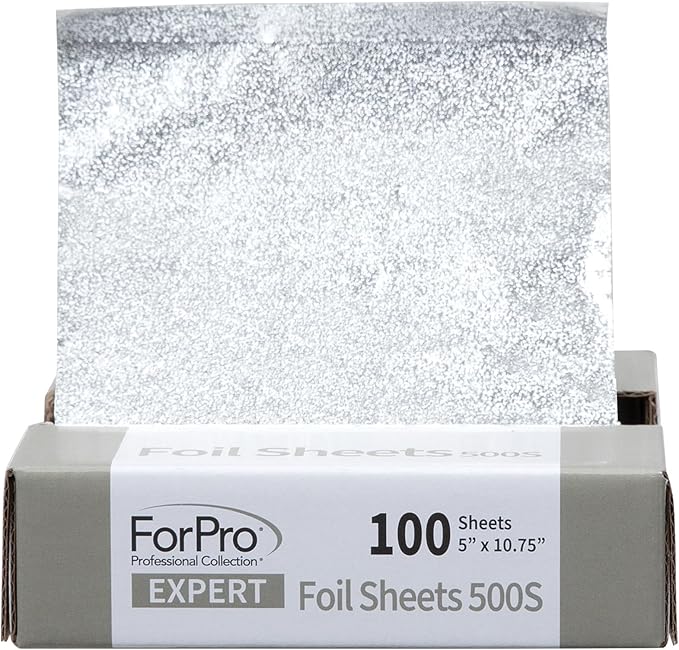 ForPro Expert Embossed Foil Sheets 500S, Aluminum Hair Foils by ForProProfessionalCollection