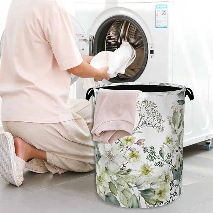 Flowers Plants HerbsLaundry Hamper, Dirty Clothes Laundry Basket - Image 7