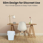 Eccliy 6 Pack Small Trash Cans for Bathroom Plastic Trash Can - Image 7