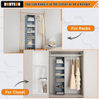 Hanging Closet Organizer and Storage 6-Shelf, Easy Mount Foldable Hanging - Image 5