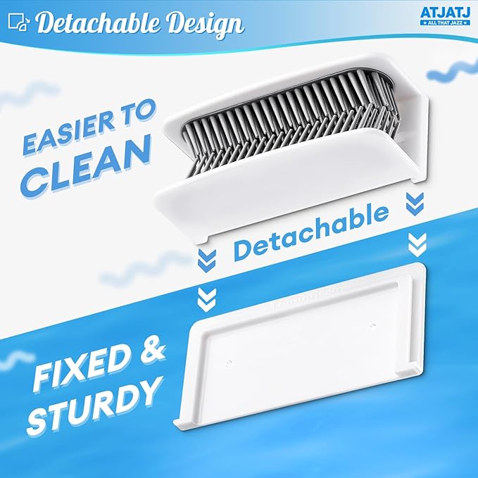 Large Shower Hair Catcher Wall, Bathroom Tub Hair Catcher Drain Protector - Image 5