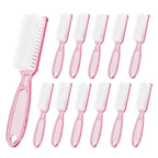 12 Pcs Handle Grip Cleaning Brushes, Hand Fingernail Nail Scrub Manicure Brush by SQULIGT