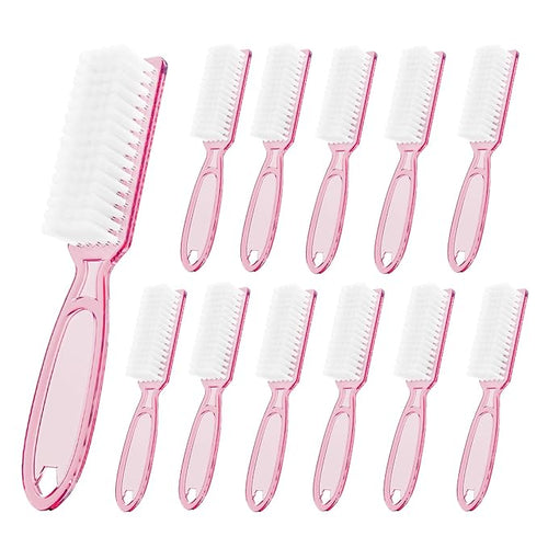 12 Pcs Handle Grip Cleaning Brushes, Hand Fingernail Nail Scrub Manicure Brush by SQULIGT