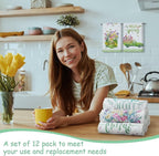 12 Pcs Seasonal Kitchen Towels Set - Image 4