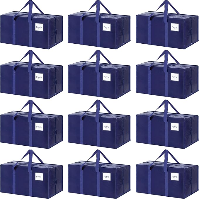 12 Pack Extra Heavy Duty Large Moving Bags by Fygrip