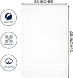 Basic Medium Bath Towels 24x48 Inches – Pack of 6 – White Color – Soft and - Image 6