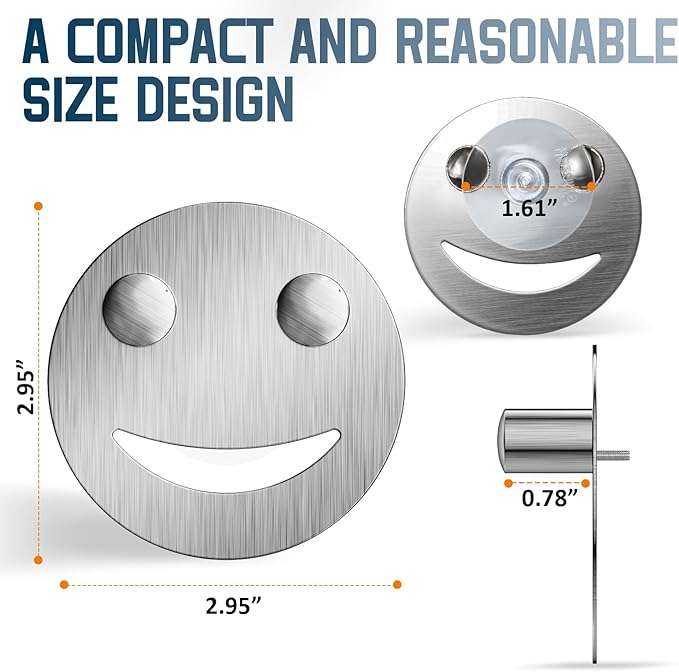 2 Pack Stainless Steel Smiley Face Dish Sponge Holder, Kitchen Accessories - Image 4