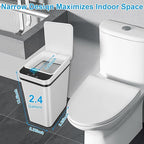 Bathroom Trash can, Smart Touchless Trash Can, Automatic Motion Sensor Trash Bin - Image 2