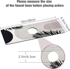 Sink Faucet Absorbing Mat, 2 Pack Drying Mat Around Faucet Sink Splash Guard - Image 2