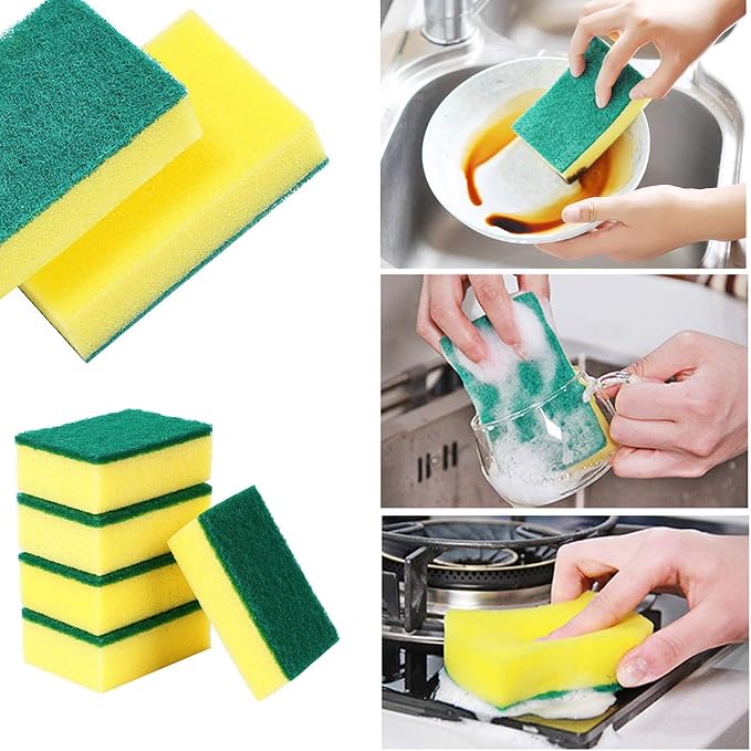 30 Pack Sponge Individually Wrapped, Non Scratch Scrouing Sponges - Image 5