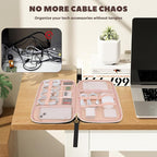 Electronics Organizer Travel Case, Charger Bag Cord Organizer Travel, Compact - Image 5