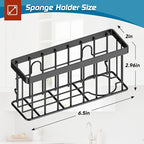 Sponge Holder for Kitchen Sink, Sink Caddy Organizer - Image 2