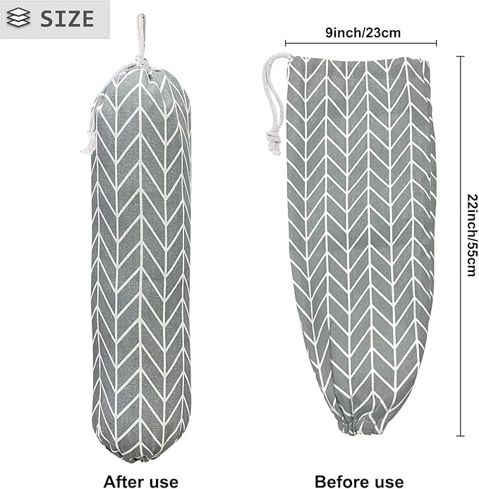 Wall Mount Plastic Grocery Bag Organizer/Holder, Washable Shopping Bags Carrier - Image 2