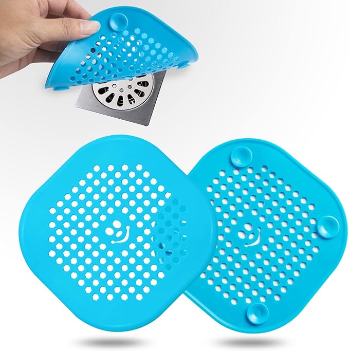 2 Pack Drain Hair Catcher Silicone Drain Protector Hair Stopper by Couidlmakeslifecolorful