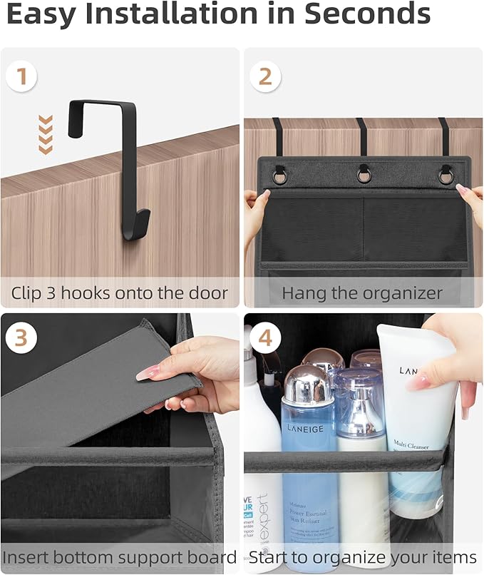 STORAGE MANIAC Over the Door Organizer Large Capacity Hanging Organizer - Image 4