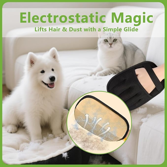 Pet Hair Removal Glove for Cats and Dogs - Image 8