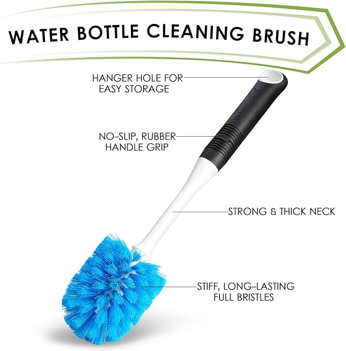 Dish Brush Set of 3 with Water Bottle Brush, Dish Scrub Brush and Scrubber Brush - Image 5