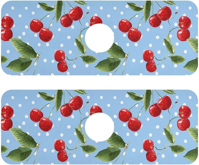Kitchen Sink Splash Guard 2 PCS 14.7 Inch Sink Faucet Mat Splash Guard by Eyanle