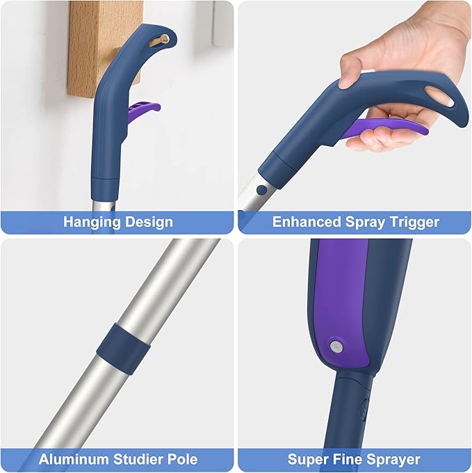Spray Mops for Hardwood Floors Cleaning: MEXERRIS Wet Mop - Image 3