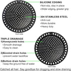 2PCS Shower Hair Drain Catcher/Strainer/Cover/Filter/Trap, Hair Stopper Floor - Image 5