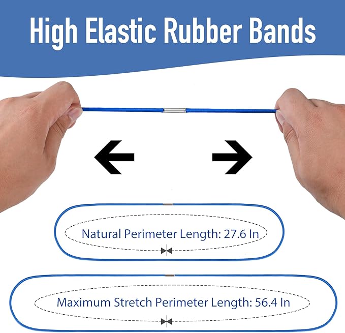 Garbage Can Rubber Bands, Fits 13-30 Gallon Bins, Heavy-duty Trash Can Bands to - Image 2