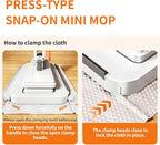Snap Grip Mini Mop Stick with 39in Handle — Zero-Touch Gap Dust Cleaner & - Image 3