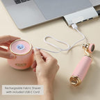 SALAV® Retro Edition 2-in-1 Rechargeable Fabric Shaver and Lint Roller - Image 4