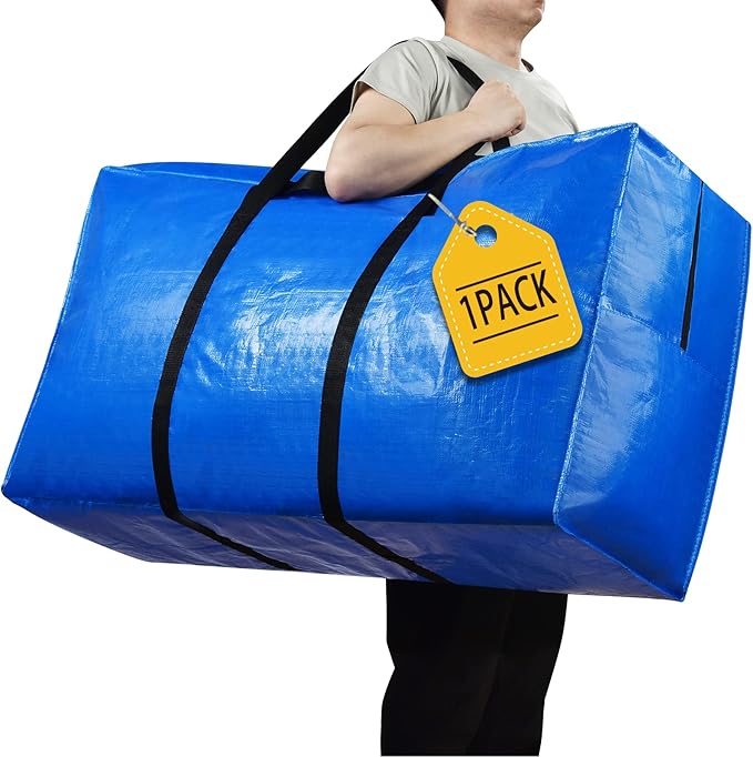 168 Gallon Extra Large Storage Bags, Zippered Outdoor Cushion Furniture Storage by HAPPY+CHEERS