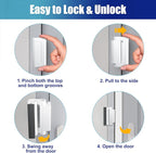 2Pack Door Reinforcement Lock Withstands 800lbs of Force - Image 4
