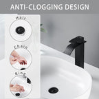 Fransiton 2 Pack Bathroom Sink Stopper, 1.1-1.77 Inch Basin Pop Up Black Sink - Image 6