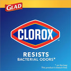 Glad Medium Trash Bags, 8 Gallon, Lemon Fresh Bleach Garbage Bags, Resists - Image 2