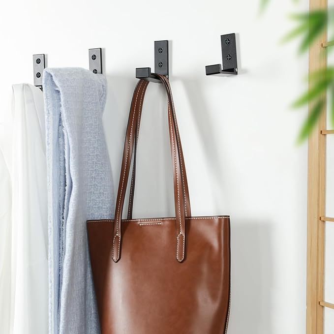 Aynoo Folding Coat Hook, Metal Heavy Duty Metal Coat Towel Hooks, Wall Mounted - Image 8