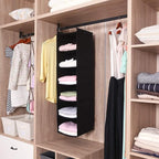 MAX Houser 6 Tier Shelf Hanging Closet Organizer, Closet Hanging Shelf - Image 8